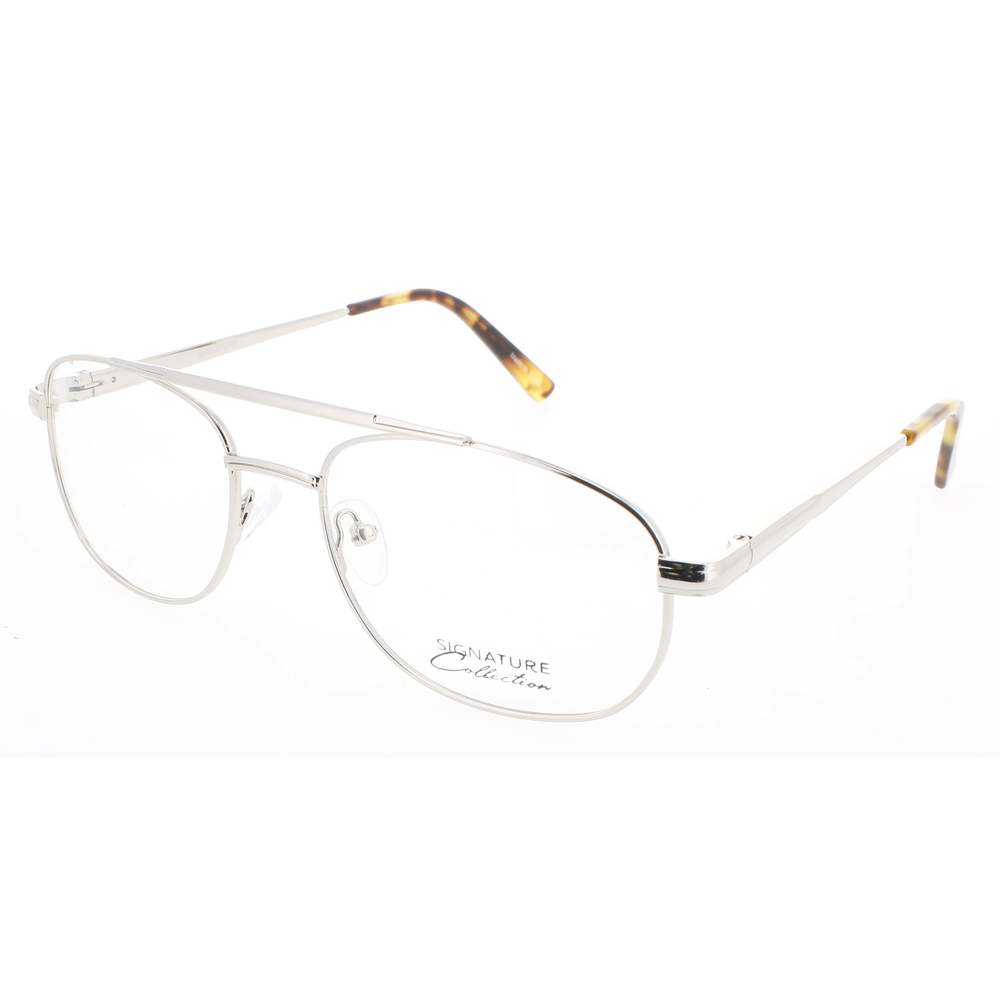 SIGNATURE 1111-Silver-56 Eyeglasses Eye Glasses SILVER Authentic New